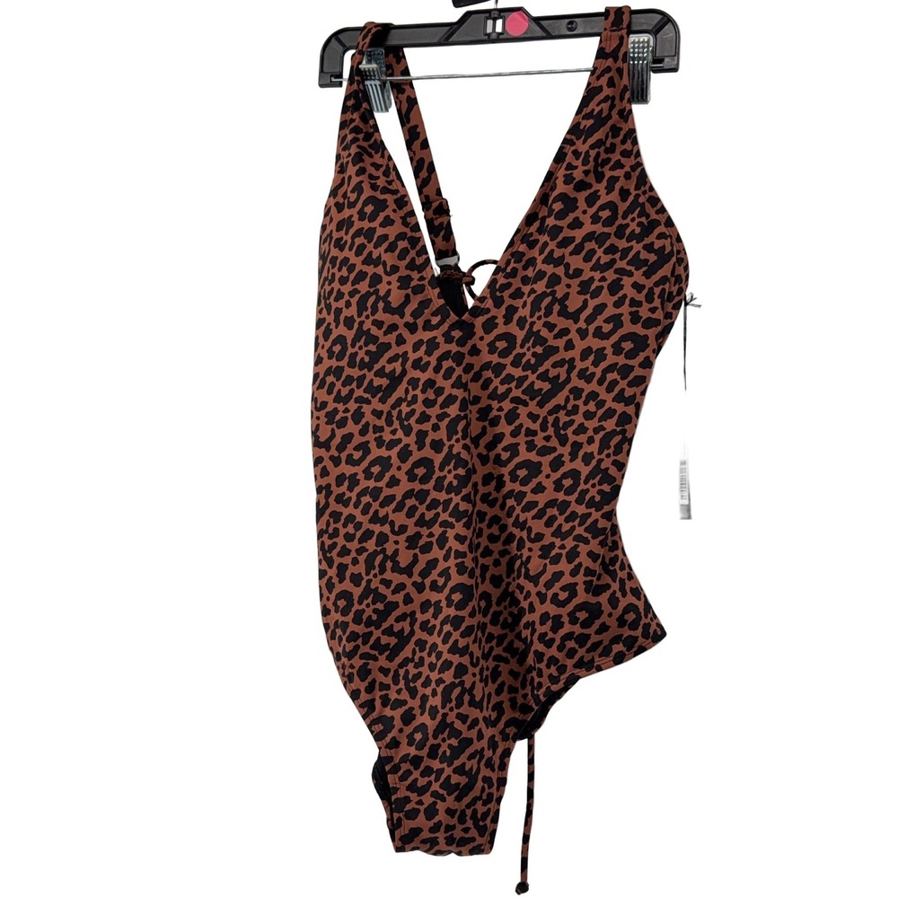 TA3 Plungey One-Piece Swimsuit Modern Leopard XL Short TA304S